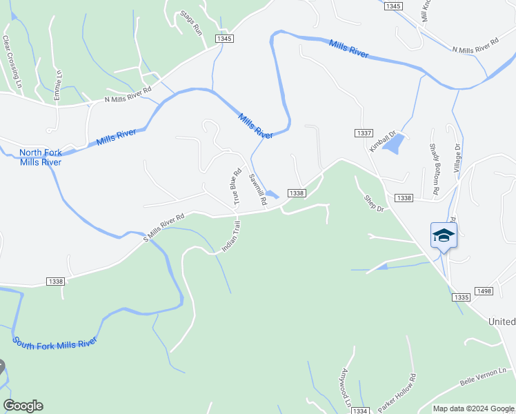 map of restaurants, bars, coffee shops, grocery stores, and more near 392 South Mills River Road in Mills River