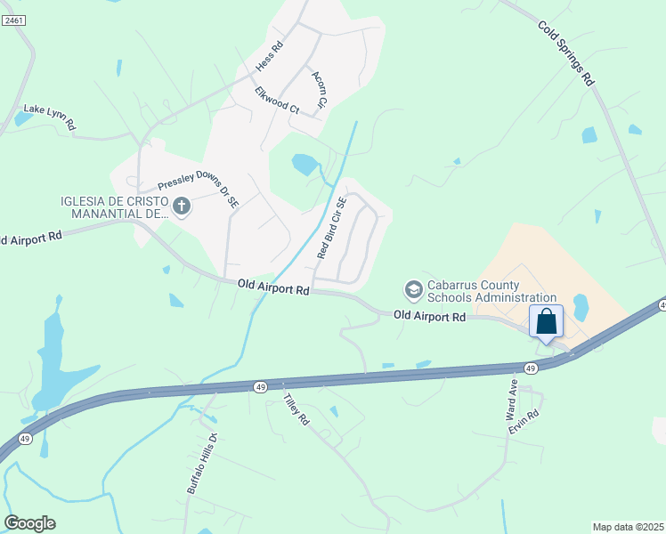 map of restaurants, bars, coffee shops, grocery stores, and more near 1619 Wild Turkey Way Southeast in Concord