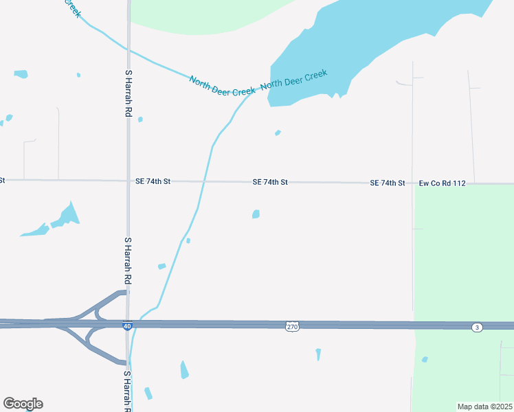 map of restaurants, bars, coffee shops, grocery stores, and more near 21420 Southeast 74th Street in Oklahoma City