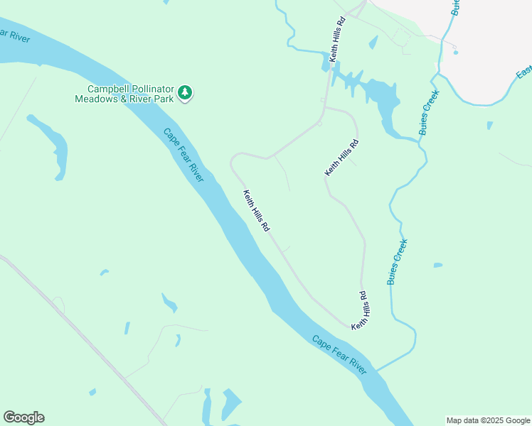 map of restaurants, bars, coffee shops, grocery stores, and more near 1047 Keith Hills Road in Lillington