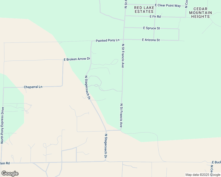 map of restaurants, bars, coffee shops, grocery stores, and more near 9665 North Stagecoach Drive in Williams