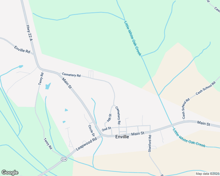 map of restaurants, bars, coffee shops, grocery stores, and more near 475 Cemetery Road in Enville