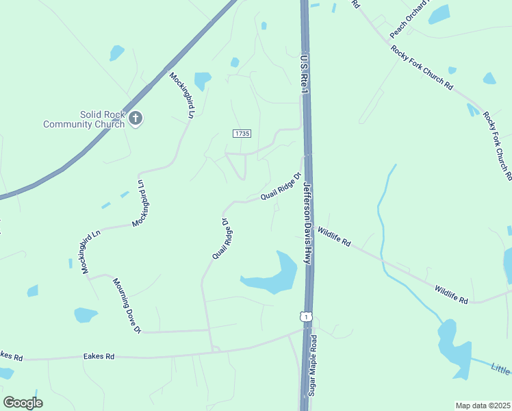 map of restaurants, bars, coffee shops, grocery stores, and more near 5627 Quail Ridge Drive in Sanford
