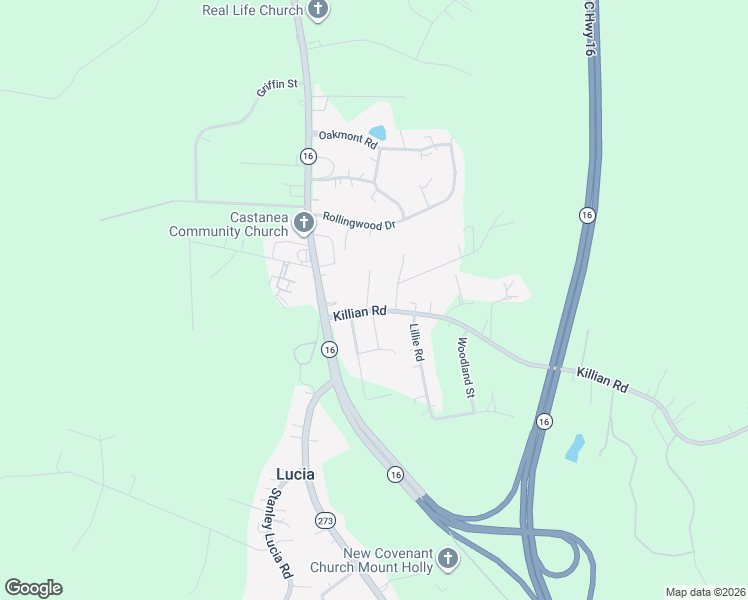 map of restaurants, bars, coffee shops, grocery stores, and more near 221 Killian Road in Stanley
