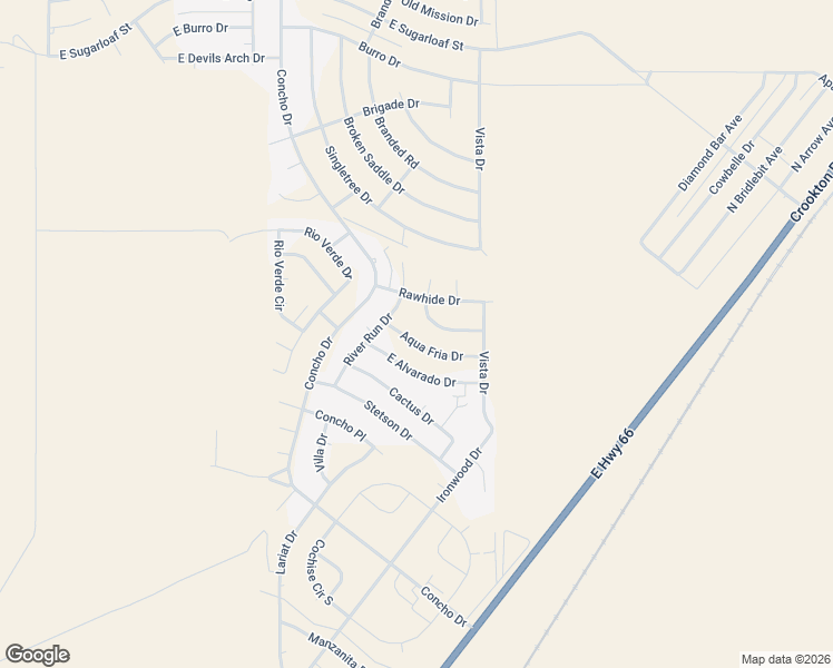 map of restaurants, bars, coffee shops, grocery stores, and more near 7047 Aqua Fria Drive in Kingman