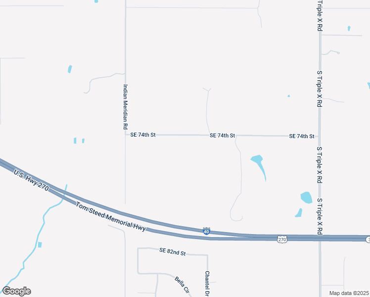 map of restaurants, bars, coffee shops, grocery stores, and more near 16300 Southeast 74th Street in Choctaw
