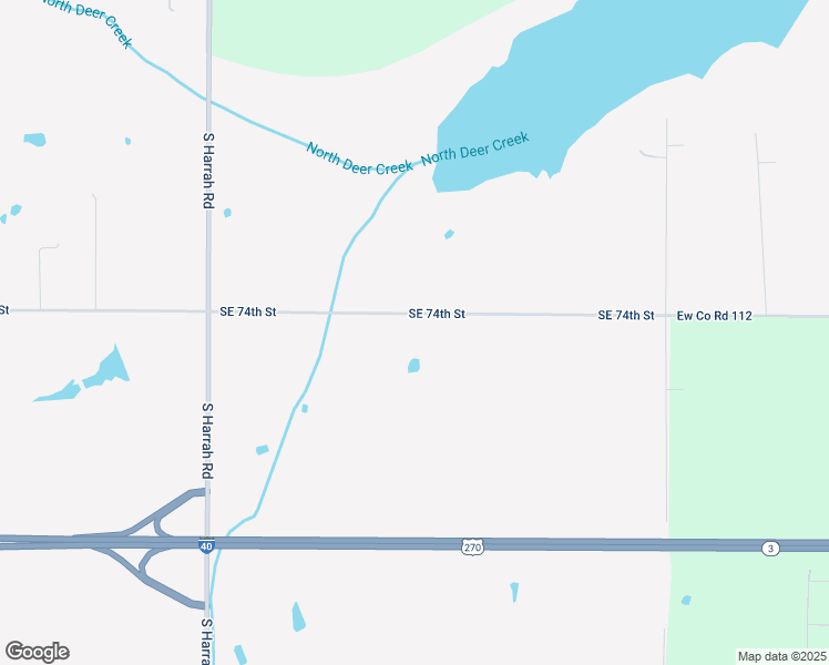 map of restaurants, bars, coffee shops, grocery stores, and more near 21420 Southeast 74th Street in Oklahoma City