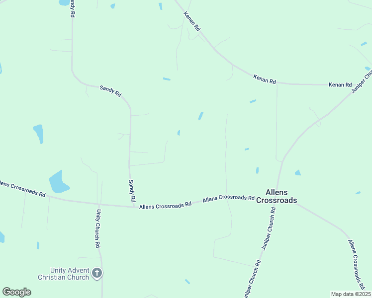 map of restaurants, bars, coffee shops, grocery stores, and more near 259 Allens Crossroads Road in Four Oaks