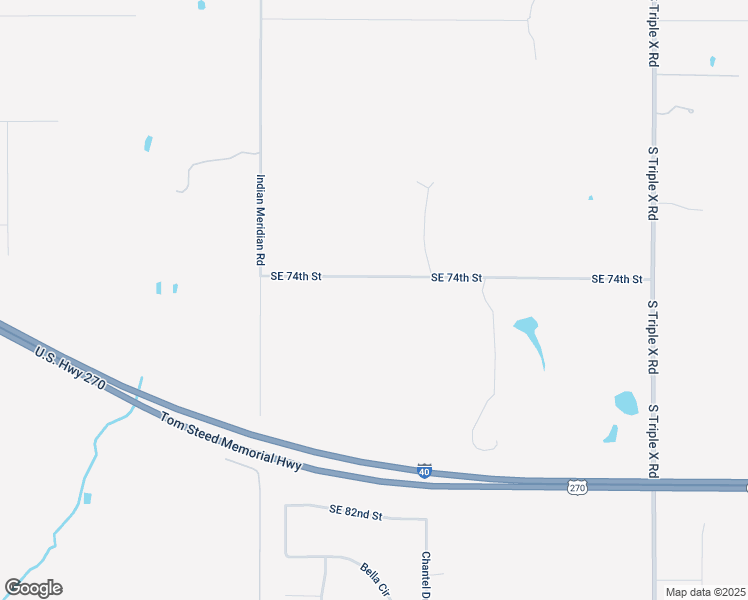 map of restaurants, bars, coffee shops, grocery stores, and more near 16300 Southeast 74th Street in Choctaw