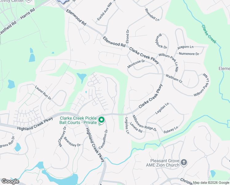 map of restaurants, bars, coffee shops, grocery stores, and more near 8515 Brookings Drive in Charlotte
