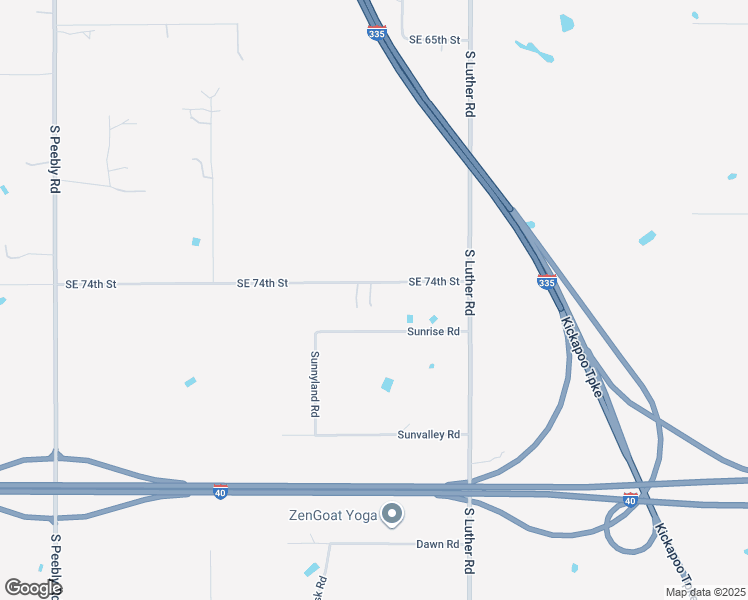 map of restaurants, bars, coffee shops, grocery stores, and more near 18732 Southeast 74th Street in Oklahoma City