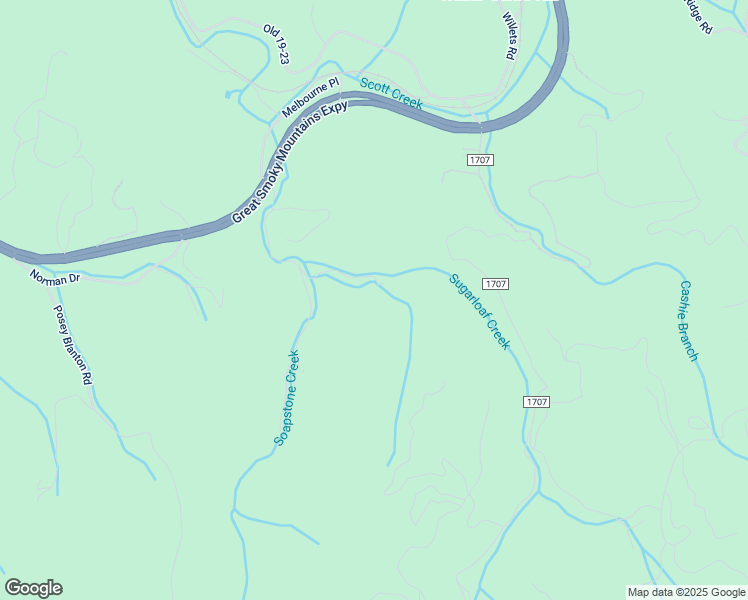 map of restaurants, bars, coffee shops, grocery stores, and more near 22 Wildcat Mountain Trail in Sylva