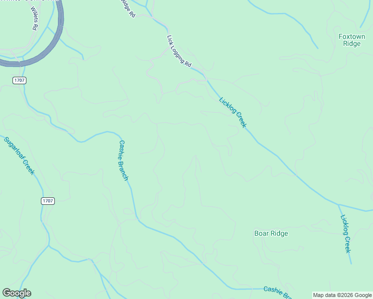 map of restaurants, bars, coffee shops, grocery stores, and more near 696 Boar Ridge Road in Sylva