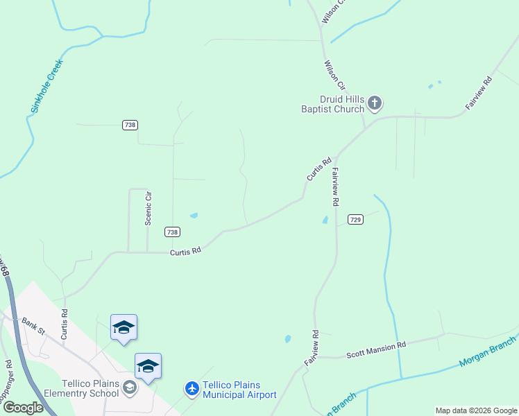 map of restaurants, bars, coffee shops, grocery stores, and more near 548 Curtis Road in Tellico Plains