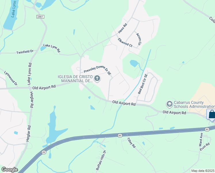 map of restaurants, bars, coffee shops, grocery stores, and more near 1674 Lemming Drive Southeast in Concord