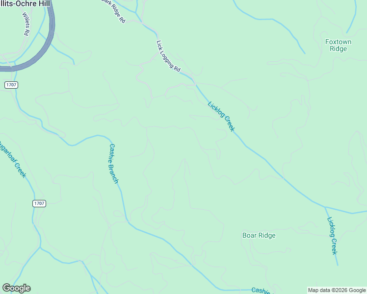 map of restaurants, bars, coffee shops, grocery stores, and more near 696 Boar Ridge Road in Sylva