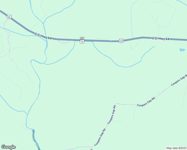 map of restaurants, bars, coffee shops, grocery stores, and more near 708 Coopers Gap Road in Rutherfordton
