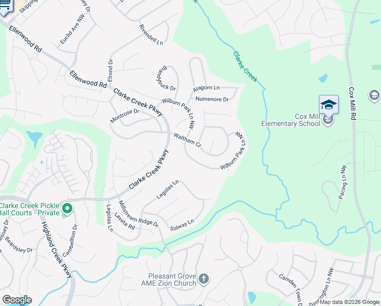 map of restaurants, bars, coffee shops, grocery stores, and more near 1727 Wilburn Park Lane in Charlotte