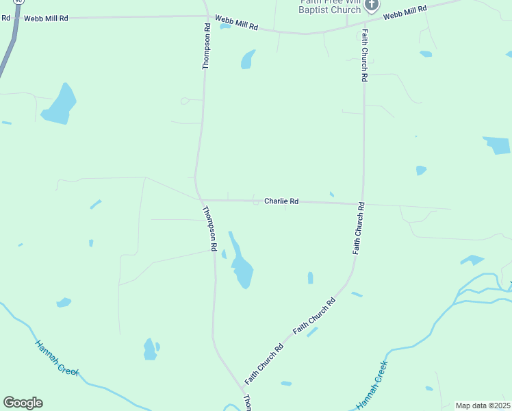 map of restaurants, bars, coffee shops, grocery stores, and more near 309 Charlie Road in Four Oaks