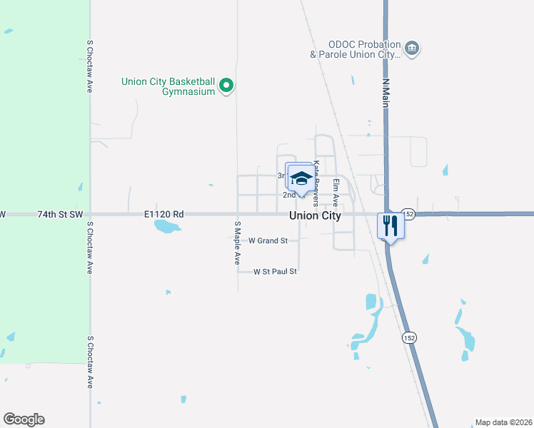 map of restaurants, bars, coffee shops, grocery stores, and more near 311 West Division Street in Union City
