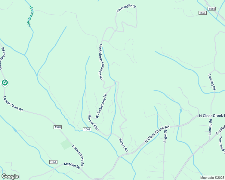 map of restaurants, bars, coffee shops, grocery stores, and more near 640 Huckleberry Mountain Road in Hendersonville