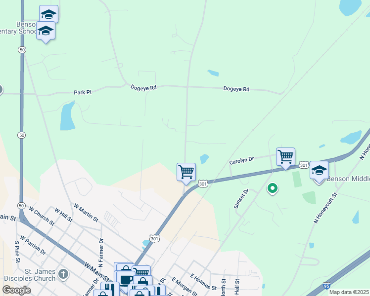 1695 North Carolina 242, Benson NC Walk Score