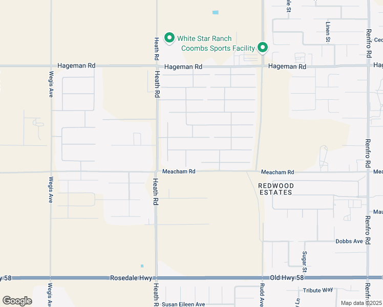 map of restaurants, bars, coffee shops, grocery stores, and more near 15812 Carparzo Drive in Bakersfield