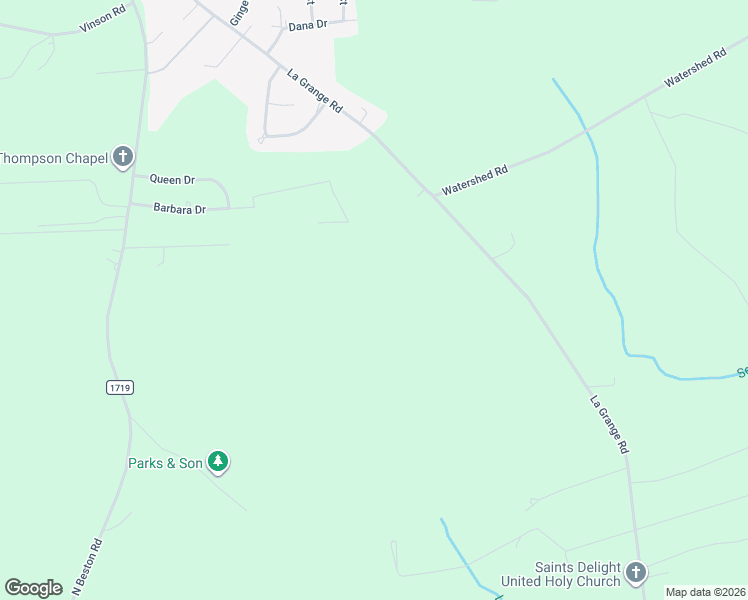 map of restaurants, bars, coffee shops, grocery stores, and more near 576 La Grange Road in La Grange