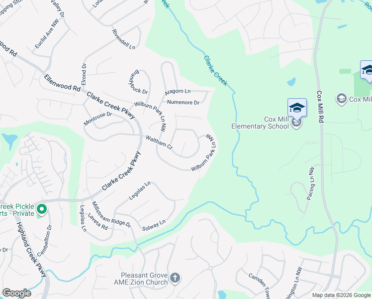 map of restaurants, bars, coffee shops, grocery stores, and more near 1513 Bucklebury Court in Charlotte