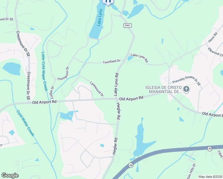 map of restaurants, bars, coffee shops, grocery stores, and more near 1800 Lake Lynn Road in Concord