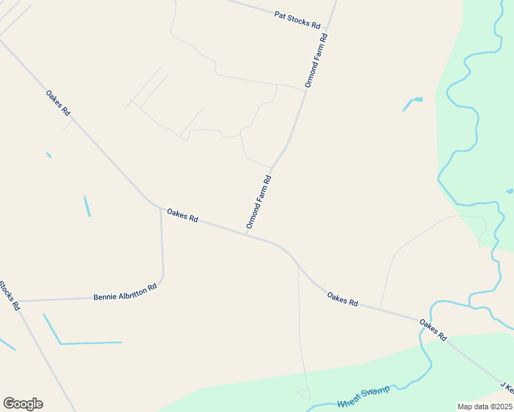 map of restaurants, bars, coffee shops, grocery stores, and more near 1293 Ormond Farm Road in Hookerton