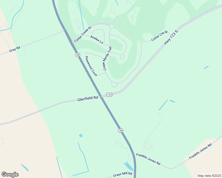 map of restaurants, bars, coffee shops, grocery stores, and more near 62 Magnolia Court in Hookerton