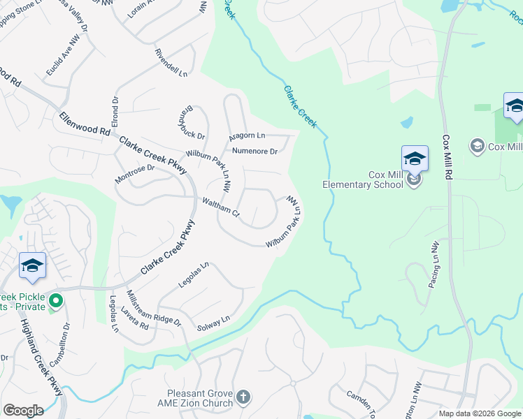 map of restaurants, bars, coffee shops, grocery stores, and more near 1513 Bucklebury Court in Charlotte