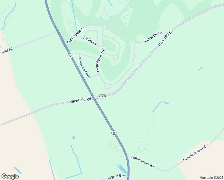 map of restaurants, bars, coffee shops, grocery stores, and more near 96 Magnolia Court in Hookerton