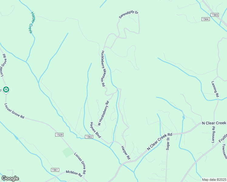 map of restaurants, bars, coffee shops, grocery stores, and more near 640 Huckleberry Mountain Road in Hendersonville