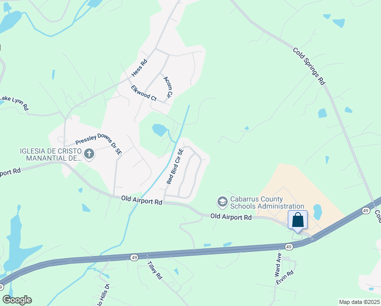 map of restaurants, bars, coffee shops, grocery stores, and more near 1671 Wild Turkey Way Southeast in Concord