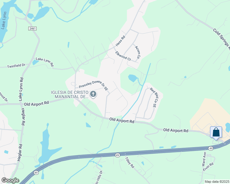 map of restaurants, bars, coffee shops, grocery stores, and more near 1639 Lemming Drive Southeast in Concord