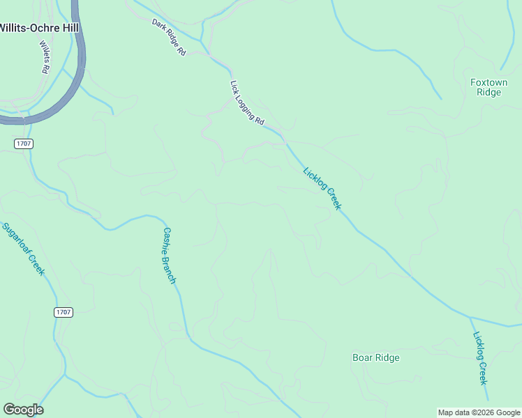 map of restaurants, bars, coffee shops, grocery stores, and more near 281 Double Top Trail in Sylva