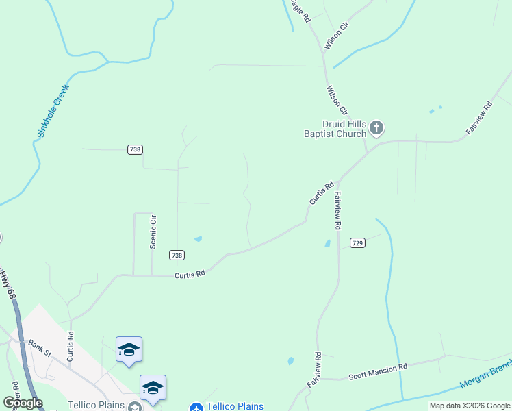 map of restaurants, bars, coffee shops, grocery stores, and more near 515 Curtis Road in Tellico Plains