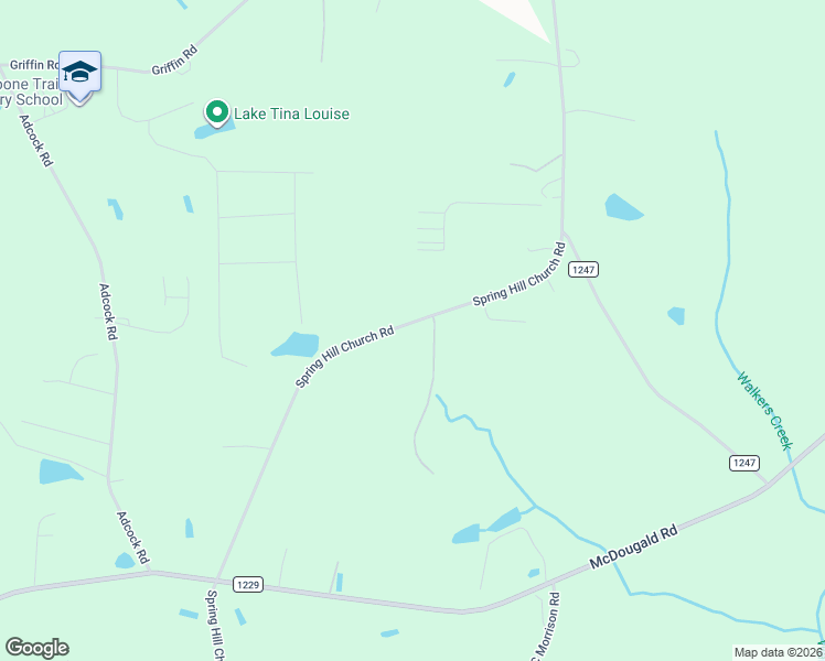 map of restaurants, bars, coffee shops, grocery stores, and more near 3812 Spring Hill Church Road in Lillington