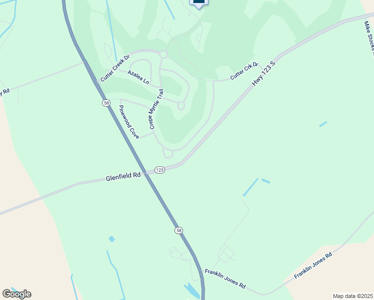 map of restaurants, bars, coffee shops, grocery stores, and more near 608 Crepe Myrtle Trail in Snow Hill