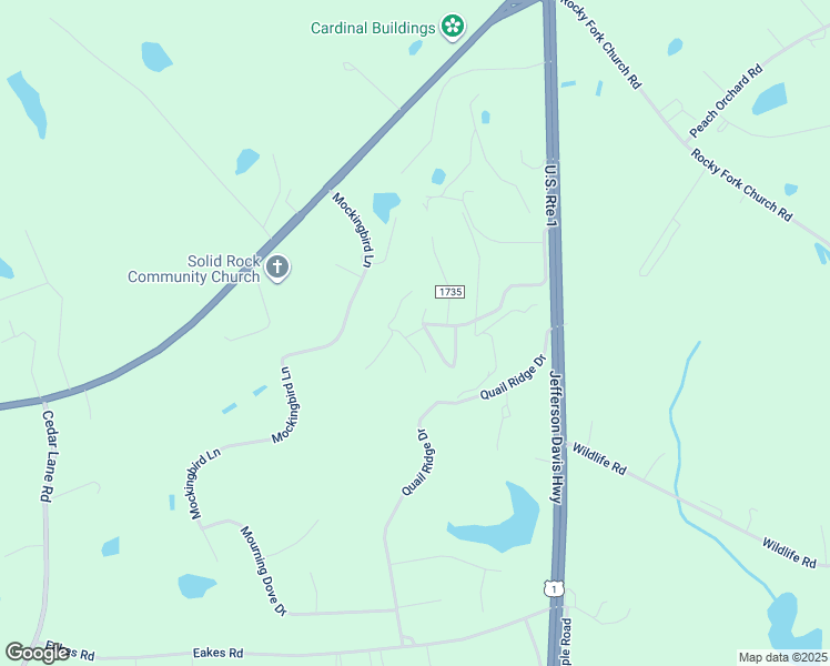 map of restaurants, bars, coffee shops, grocery stores, and more near 6004 Thrush Circle in Sanford