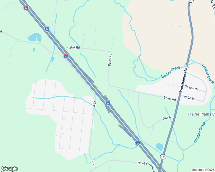 map of restaurants, bars, coffee shops, grocery stores, and more near 609 Bains Rd in Hillsboro