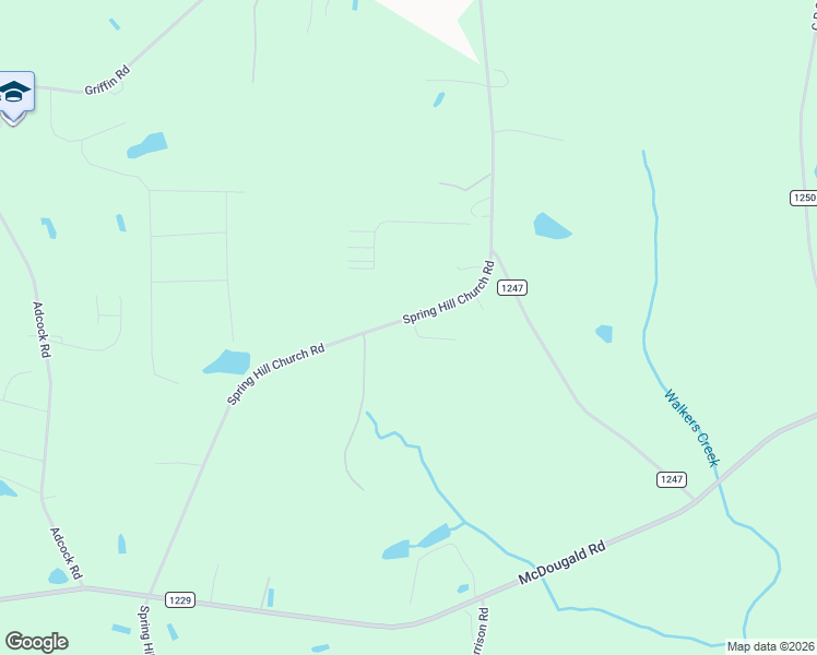 map of restaurants, bars, coffee shops, grocery stores, and more near 3971 Spring Hill Church Road in Lillington