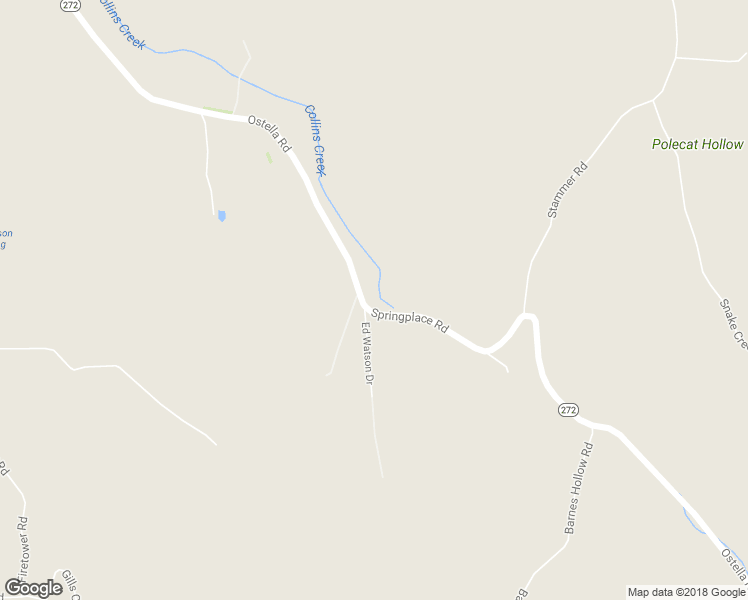 map of restaurants, bars, coffee shops, grocery stores, and more near 2102 Springplace Road in Lewisburg