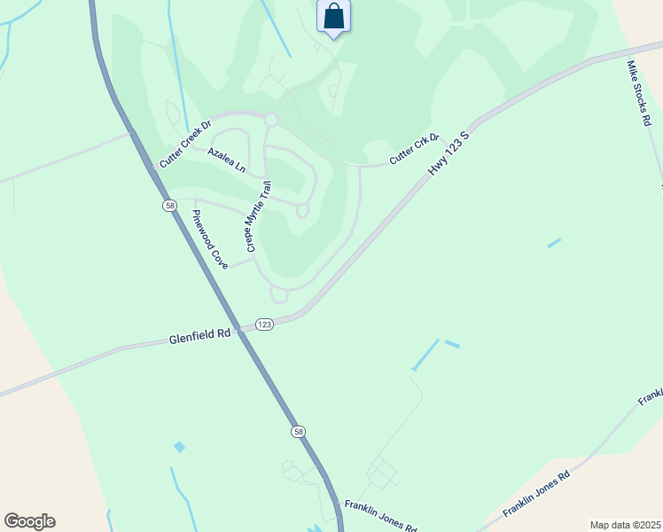 map of restaurants, bars, coffee shops, grocery stores, and more near 684 Crepe Myrtle Trail in Snow Hill