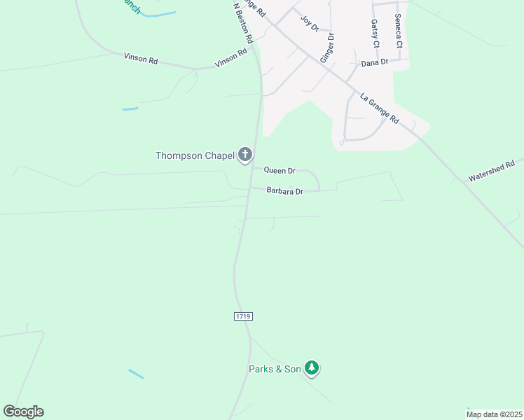 map of restaurants, bars, coffee shops, grocery stores, and more near 102 Sun Valley Drive in Goldsboro