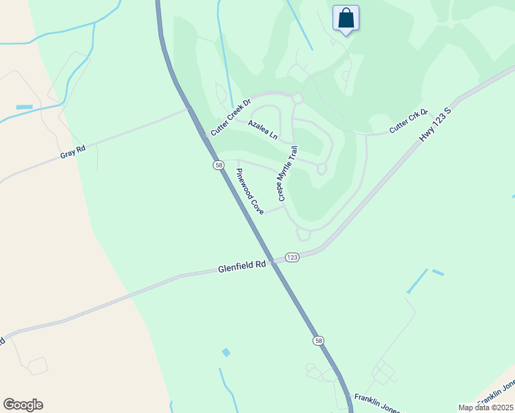 map of restaurants, bars, coffee shops, grocery stores, and more near 187 Pinewood Cove in Snow Hill