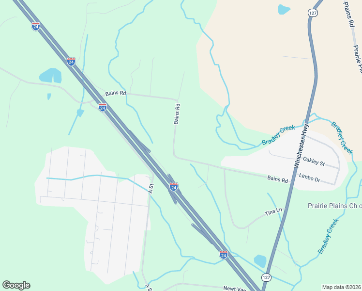 map of restaurants, bars, coffee shops, grocery stores, and more near 609 Bains Road in Hillsboro