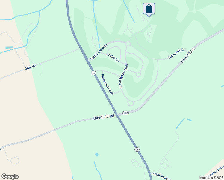 map of restaurants, bars, coffee shops, grocery stores, and more near 187 Pinewood Cove in Snow Hill